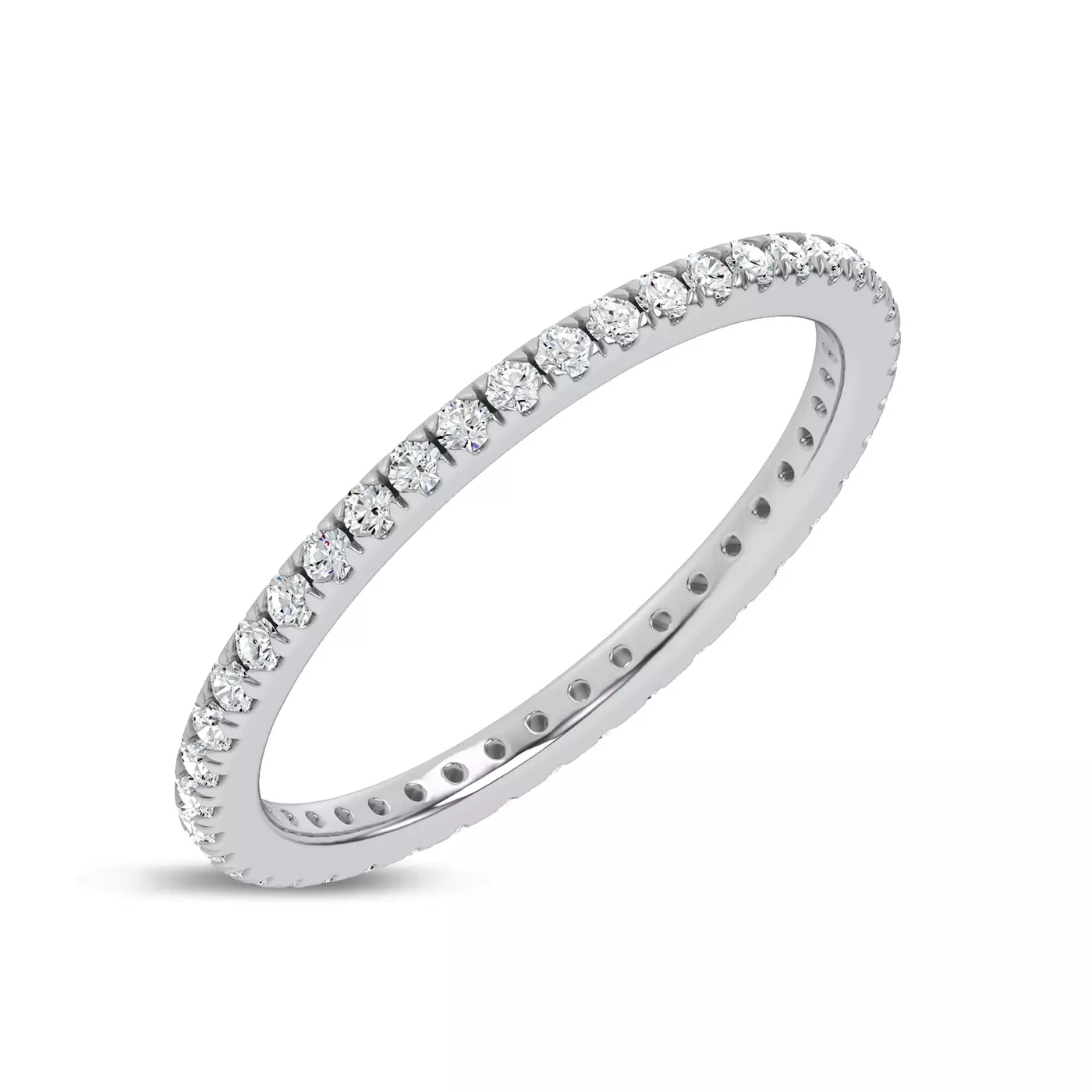 Rare Carat's bestselling Everyday Pavé Eternity Band displayed on a white background