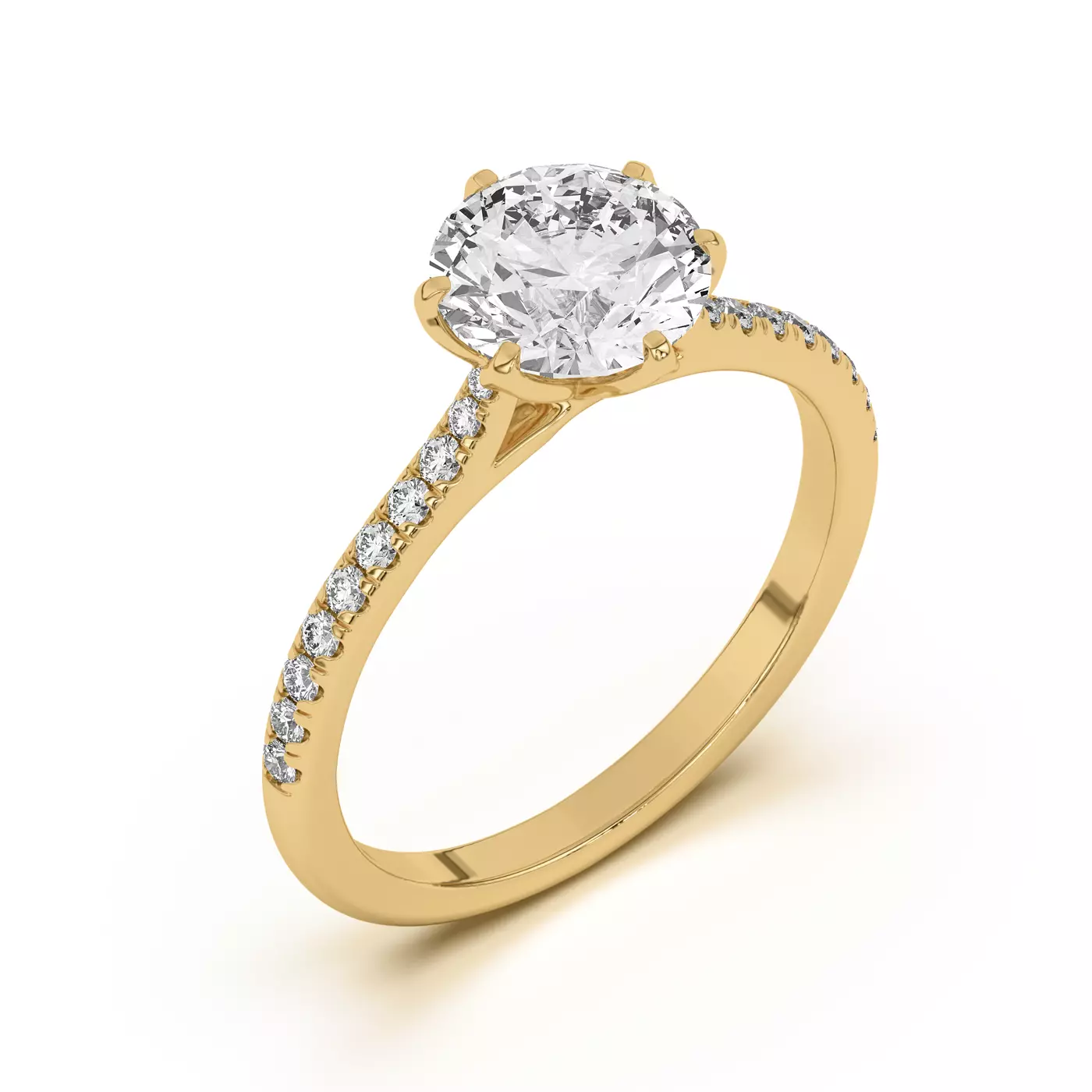 Marigold Tulip Inspired 6 Prong Lab Engagement Ring from Rare Carat, a bestseller