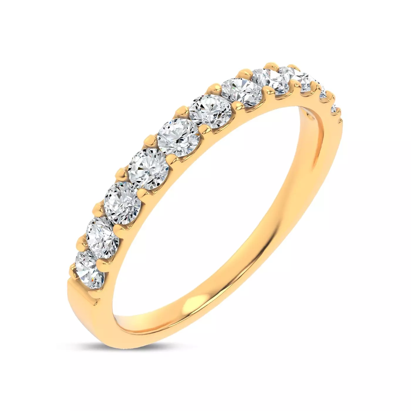 Bestselling Jules Classic Lab Diamond Band from Rare Carat, one of the best places to buy lab-created diamond wedding bands