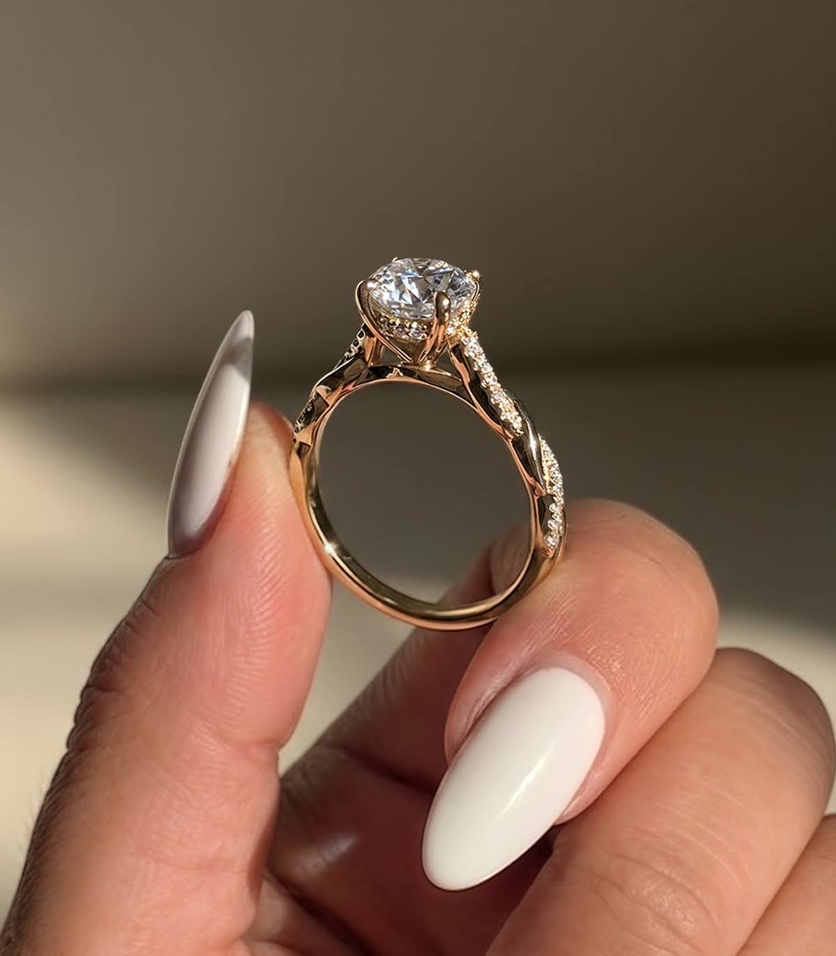 A popular diamond engagement ring sold at Rare Carat, often 40% below mall prices