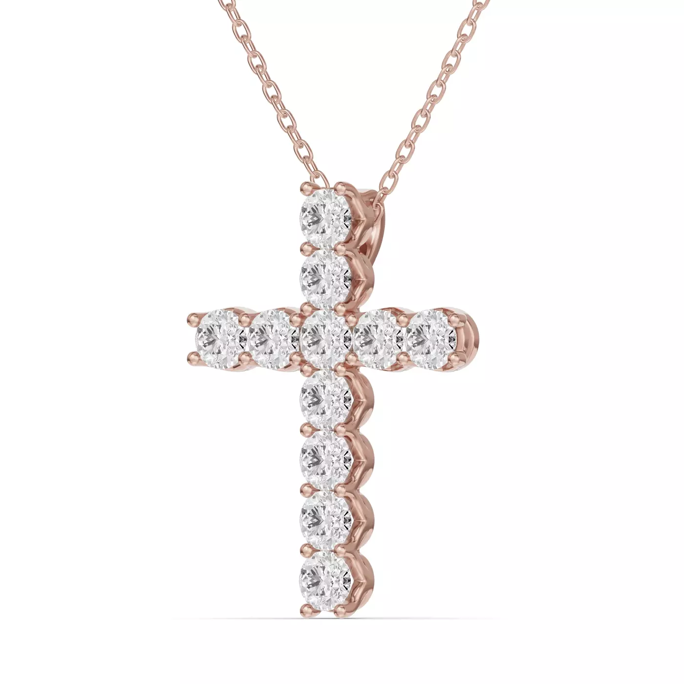Bestselling Unity Prong Diamond Cross Pendant from Rare Carat, one of the best places to buy natural diamond jewelry