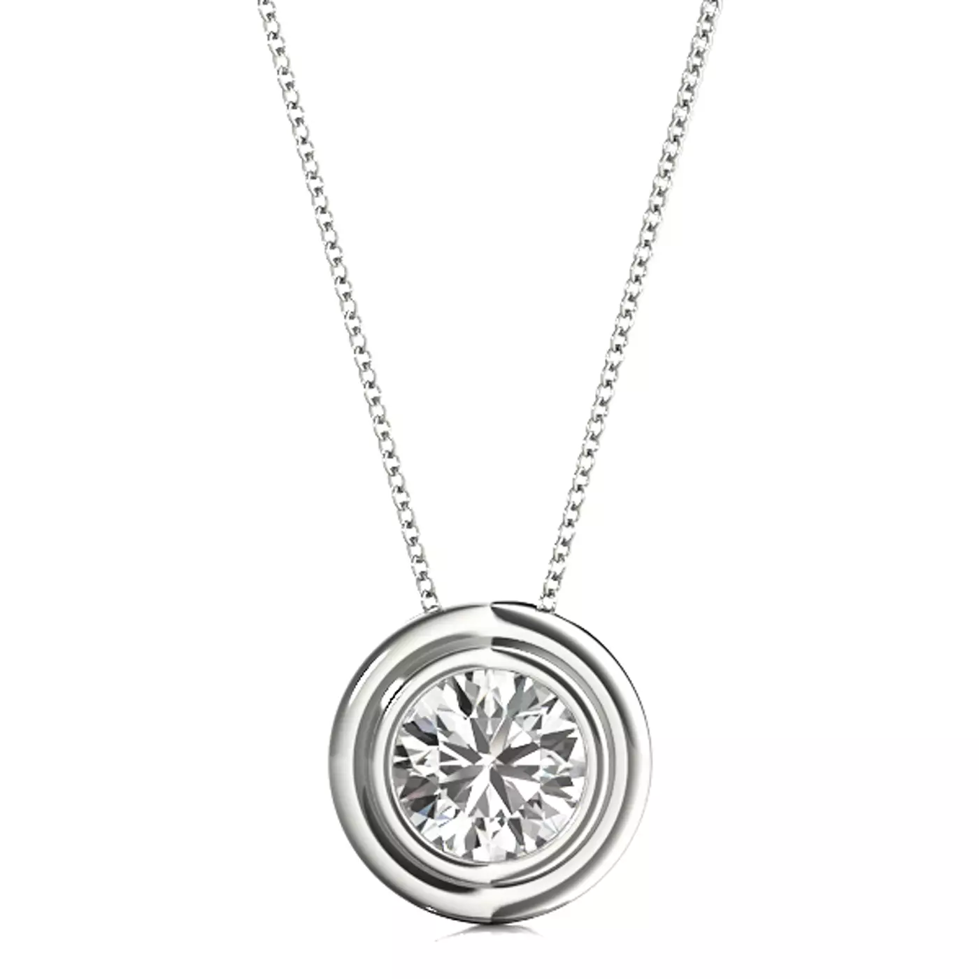 Ophelia Solitaire Diamond Necklace from Rare Carat, one of the best places to buy solitaire pendants