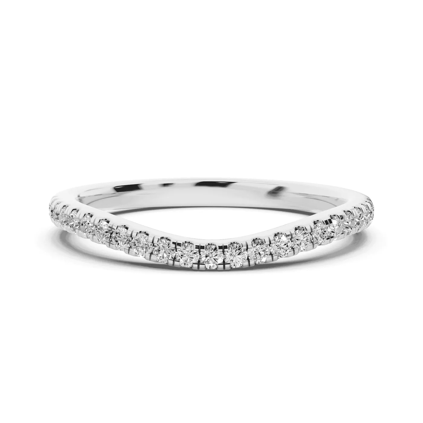 bestselling natural diamond band priced under $1000 from Rare Carat, displayed on a white background